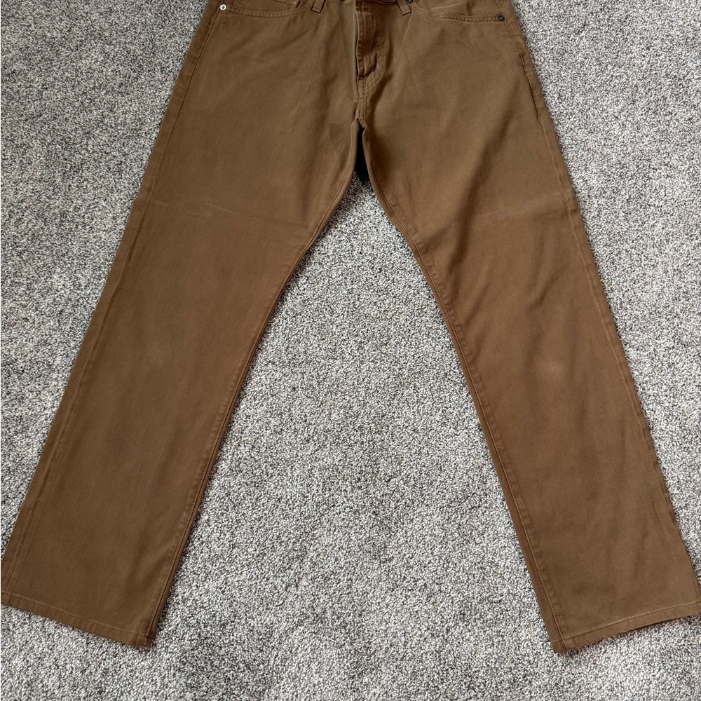AG Adriano Goldschmied Brown Casual Pants Graduate 33x29